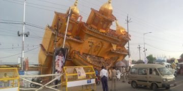 सिंहस्थ मेला क्षेत्र : ओले और बारिश के बाद